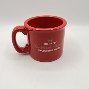 HALLMARK PROMO THIS IS MY HALLMARK CHANNEL WATCHING MUG! RED